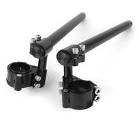Elevador Kit De Elevador Manillar para Motocicleta 37 45 51 52 58 Mm Carreras Elevado con Clip Ajustable Abrazadera Horquilla Manillar Riser(Negro,58)