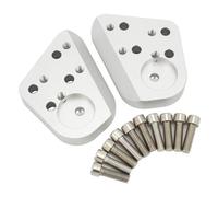 Elevador Manija Compatible Con Para R1200RT 2005-2013 Para R1150R 2001-2006 Para R1100RT 1994-2001 Altura Del Vástago Del Manillar Aumentada En 19 Mm(Silver)