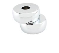 Elevador Manija Para Softail Breakout 2013-2017 Para FXDL Para DYNA LOWRIDER 2006-2013 Accesorios Vástago Del Manillar Motocicleta Altura Extensor Aumentada En 17 Mm(Silver)