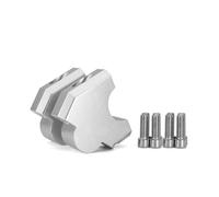 Elevador Manillar Adaptador Extensión Elevador Manillar 28 Mm Motocicleta para NT1100 NT 1100 2022-2023(Plata)