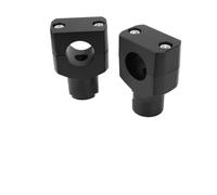 Elevador Manillar Adaptador Extensión Elevadores 1 Par De Abrazaderas Universales Elevadores Manillar 25 Mm Aluminio CNC Color Negro Manillar De Motocicleta para para Dyna para Sportster