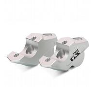 Elevador Manillar Elevador De Manillar De Motocicleta Para B&MW F900GS Adventure F 900 GS ADV 2024 - Abrazadera De Montaje En Elevación Para Manillar De Motocicleta Abrazadera Manillar(Plata 1)