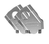 Elevador Manillar Elevador Manillar Motocicleta 22mm, Abrazadera elevación para Motocross, Accesorios para Pit Bike Alzas Manillar Motocicleta(Silver 22mm)