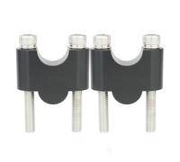 Elevador Manillar Fat Bar 7/8" 22 Mm Motocicleta para R1200R F800ST R850GS R1150GS F650 Y F700GS Abrazadera elevadora Motocicleta(Negro,No Clamp 30mm)