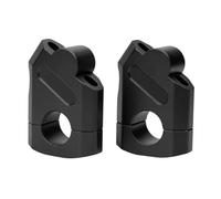 Elevador Manillar Kit Barra elevadora Motocicleta con Base Aumento Altura Desplazamiento hacia atrás para Manillar 22 mm Manillar Motocicleta(Black)