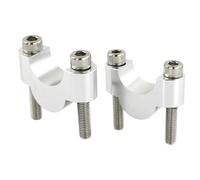 Elevador Manillar Moto 1 1/8 "28 mm Handlebar Risers Aluminio Fat Bar Riser Universal(Silver Riser 20mm)