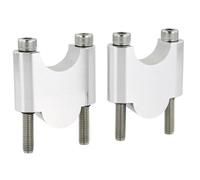 Elevador Manillar Moto 1 1/8 "28 mm Handlebar Risers Aluminio Fat Bar Riser Universal(Silver Riser 40mm)