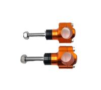 Elevador Manillar Moto 1 1/8 "28mm for Abrazadera De Manillar Motocicleta BMW Abrazaderas Barra Aleación Aluminio CNC(12mm Orange)
