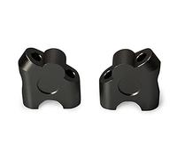 Elevador Manillar Moto 2 2mm Abrazadera de la barra manija aluminio universal elevada extendió el manillar Mount Riser Motorcycle Levantando abrazadera del(Noir)
