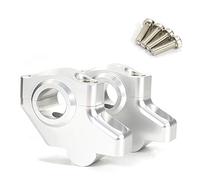 Elevador Manillar Moto 22mm 7/8 "Offset Mango Bar Riser Elevado extensión Handlebar Masting Risers(Gloss Silver)
