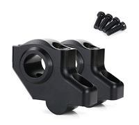 Elevador Manillar Moto 22mm 7/8 "Offset Mango Bar Riser Elevado extensión Handlebar Masting Risers(Matte Black)