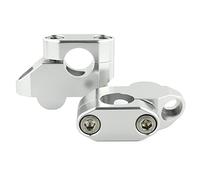 Elevador Manillar Moto 7/8 "22mm Handlebar Risers Raised Back Moderd Monts Offset(Silver)