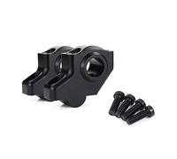 Elevador Manillar Moto 7/8 "Handlebar Risers Montaje de Barra extendida Atrás Movido Desplazamiento(Matte Black)