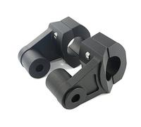 Elevador Manillar Moto Abrazadera de Mango Montaje Barra elevadora Manillar Motocicleta 28mm 1 1/8"(Noir)