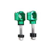 Elevador Manillar Moto Abrazadera de Manillar Motocicleta CNC Abrazaderas aleación Aluminio 1 1/8 "28mm(12mm Green)