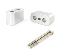 Elevador Manillar Moto Accesorios for Motocicletas Handlebar Risers Monte la Abrazadera(Silver)