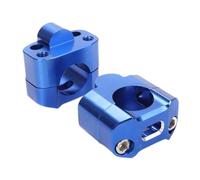Elevador Manillar Moto Billet Handlebar Fat Bar Risers Mount Skink Adaptador 28mm(Blue)