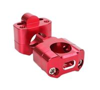 Elevador Manillar Moto Billet Handlebar Fat Bar Risers Mount Skink Adaptador 28mm(Red)