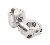 Elevador Manillar Moto Billet Handlebar Fat Bar Risers Mount Skink Adaptador 28mm(Silver)
