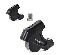Elevador Manillar Moto Compatible con CBR650R 2019-2020 | Motocicleta 28 Mm 1 1/8 "manillar Elevador Barra Montaje Manija Abrazadera Extender Adaptador(Black)