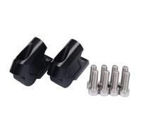 Elevador Manillar Moto Compatible con FB para Mondial | Para HPS 125/300 Hipster Motocicleta Elevador Manillar Montaje Manillar Abrazadera Adaptador Elevación(B back Height-black)