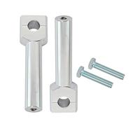 Elevador Manillar Moto Kit de elevación del Manillar la Motocicleta 22 / 25mm Universal Peso Ligero Servicio Pesado(Silver 25MM)