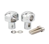 Elevador Manillar Moto Kit de la abrazadera del manillar de la motocicleta de 25 mm Montaje de la barra de subida ajustable Torretas Manillar (Color : Chrome)