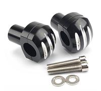 Elevador Manillar Moto Kit de la Abrazadera del Manillar Motocicleta 25 mm Montaje Barra Subida Ajustable(Noir)