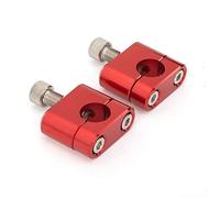 Elevador Manillar Moto Motorycle Universal Manillar Manija Barra de grasa Riss Soporte Adaptador de abrazadera 22 mm 28 mm Torretas Manillar (Color : 22mm red)