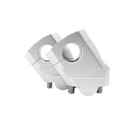 Elevador Manillar Moto para CFMOTO para 450MT para 800MT para 450 800 MT para 800MT-X 2021-2025 Elevadores Manillar Cubierta Abrazadera Barra Adaptador Montaje Barra Motocicleta Riser(Silver)