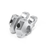 Elevador Manillar Moto para R1300GS Adaptador Extensión Abrazadera Elevador Manillar Motocicleta Altura Arrastre del Manillar Desplazado(Silver)