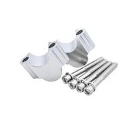 Elevador Manillar Moto Para R1300GS Para 1250GS Para R1200GS Para R1200R Para F700GS Elevador Manillar Motocicleta Abrazadera Manillar 28 Mm 22 Mm Torretas Manillar(28mm Silver)