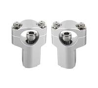 Elevador Manillar Moto Pinza de la abrazadera del manillar 52 mm(Silver)