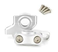 Elevador Manillar Moto Se Ajustan a elevadores de Montaje en Manillar 7/8" con Desplazamiento extendido Elevado(Matte Silver)