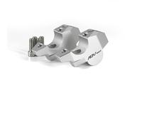 Elevador Manillar Motocicleta para ADV160, ADV150, ADV350 (2017-2023). Kit Abrazadera Montaje Adaptador Reposicionamiento Elevador Adaptador de Altura del Manillar(Plata)