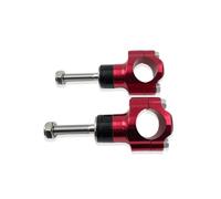 Elevador Manillar Motocicleta Para AVANTIS Para MOTOLAND Accesorios Motocicleta Abrazadera Manillar M10x1.5 Elevador Montaje Manillar Aluminio CNC Ajustable 28 Mm(Red)