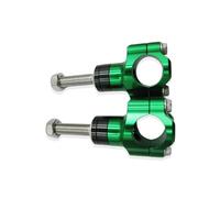 Elevador Manillar Motocicleta Para KAWASAKI 1 1/8 "28mm Accesorios De Motocicleta M10 Abrazadera De Manillar CNC Aleación De Aluminio Elevador Ajustable(M10-Green)