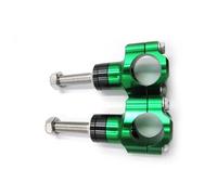 Elevador Manillar Motocicleta Para Suzuki, Abrazaderas Barra Aleación Aluminio CNC Elevador Manillar 1 1/8 "y 28mm Manillar Motocicleta Abrazadera(Green M10)