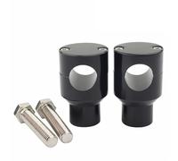 Elevador Manillar Motocicleta Para V-Star 650 Para Kit Elevadores Manillar 7/8" Y 1" Clásicos Abrazadera Montaje Aluminio CNC Manillares Motocicleta 22 Mm Y 25 Mm(22mm Black)