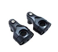 Elevador Manillar Motocicleta Riser Abrazaderas Para Manillar De Motocicleta Elevadores Para 22 Mm(Silver)