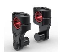 Elevador Manillar para 22MM 28MM Motocicleta Manillar Elevador Abrazadera Elevador Asiento Fijo Universal(Negro)