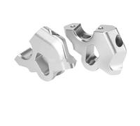 Motocicleta Manillar Riser Para B&MW R 1300 Para GS R1300GS 2024 Elevador Manillar Motocicleta Manillar Arrastre Abrazadera Extender Adaptador Elevador manillar(Silver)