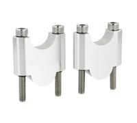 Elevador Manillar Universal Aleación De Aluminio para Brixton para Crossfire 500 X 2020 2021 2022 2023 2024 De 28 Mm Y 1 1/8" Elevadores De Manillar para Motocicleta(Silver Riser 40mm)