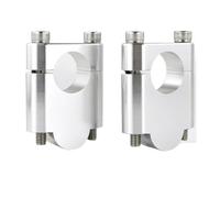 Elevador Manillar Universal Aleación De Aluminio para FZ16 para FZ-16 FZ 16 Fazer 08-24 para XJR1200 95-99 XJR 1200 Abrazaderas De Montaje para Elevador Manillar 22Mm 7/8"(Silver Riser 40mm)