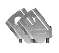 Elevador Manillares Moto Compatible Con Yamaha Para FZ6 S2 Para MT-07 Para Motocicletas MT-09 22 Mm 28 Mm Soportes Clip Elevador Manillar Kits Sujeción Soporte Manillar(Silver)