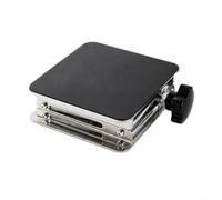 Elevador manual de acero inoxidable ajustable de 25 a 85 mm de altura de elevación con superficie antideslizante para nivelación precisa de 9 x 9 cm (pomo de plástico)