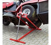 Elevador manual para tractores cortacésped, tractor, cortacésped, quad, 400 kg, color rojo