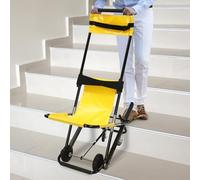 Elevador manual Silla de escalera plegable Silla de evacuación plegable Silla de escalera médica Evacuación de emergencia 4 ruedas Silla de ruedas plegable Manual Conducción ligera Transporte plegable