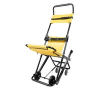 Elevador manual Silla de escalera plegable silla de evacuación silla plegable,Evacuación médica de emergencia 4 ruedas silla de ruedas plegable,Manual de conducción ligera Transporte plegable