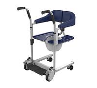 Elevador multifuncional con asiento dividido de 180°, fácil cuidado, ruedas giratorias con movimiento silencioso y suave y frenos (azul)